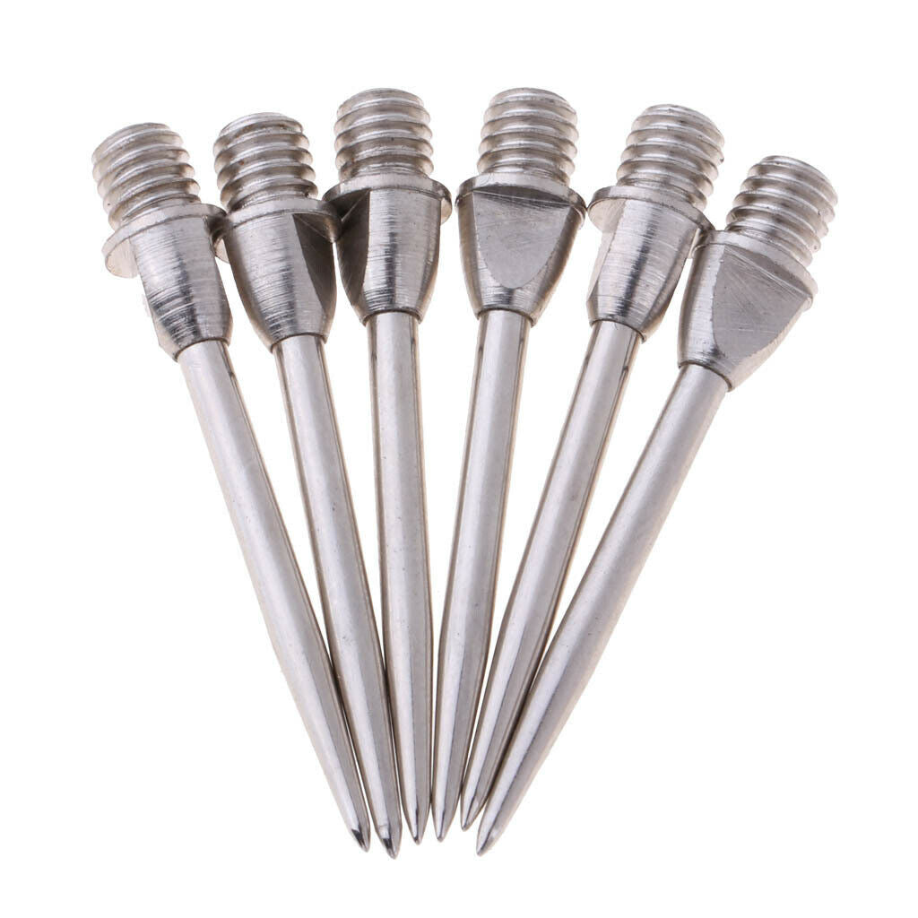 Set of 6 Darts Tip Points Standard 2BA Thread for Dartboards Parts New