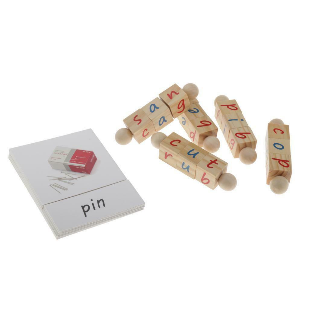 5 lot Montessori Phonetic Reading & Cards STEM Game Educational for Kids