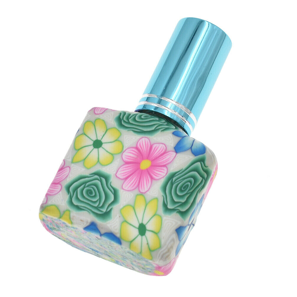 Portable Empty Glass Perfume Bottle Polymer Clay Spray Bottle Random 15ml 1pc