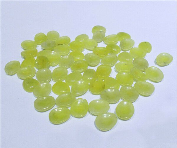 20Pcs 12x10x4mm Natural Yellow Lemon Jade Flower Petals Pendant Beads DIY H8405