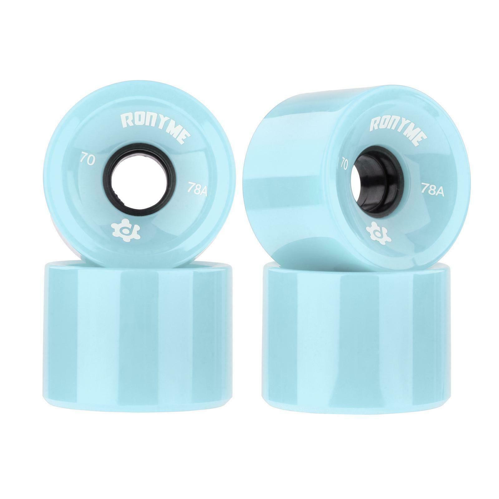 8x Skateboard Wheels Replacement PU Roller ABEC-9 Bearing Casing Maintenance