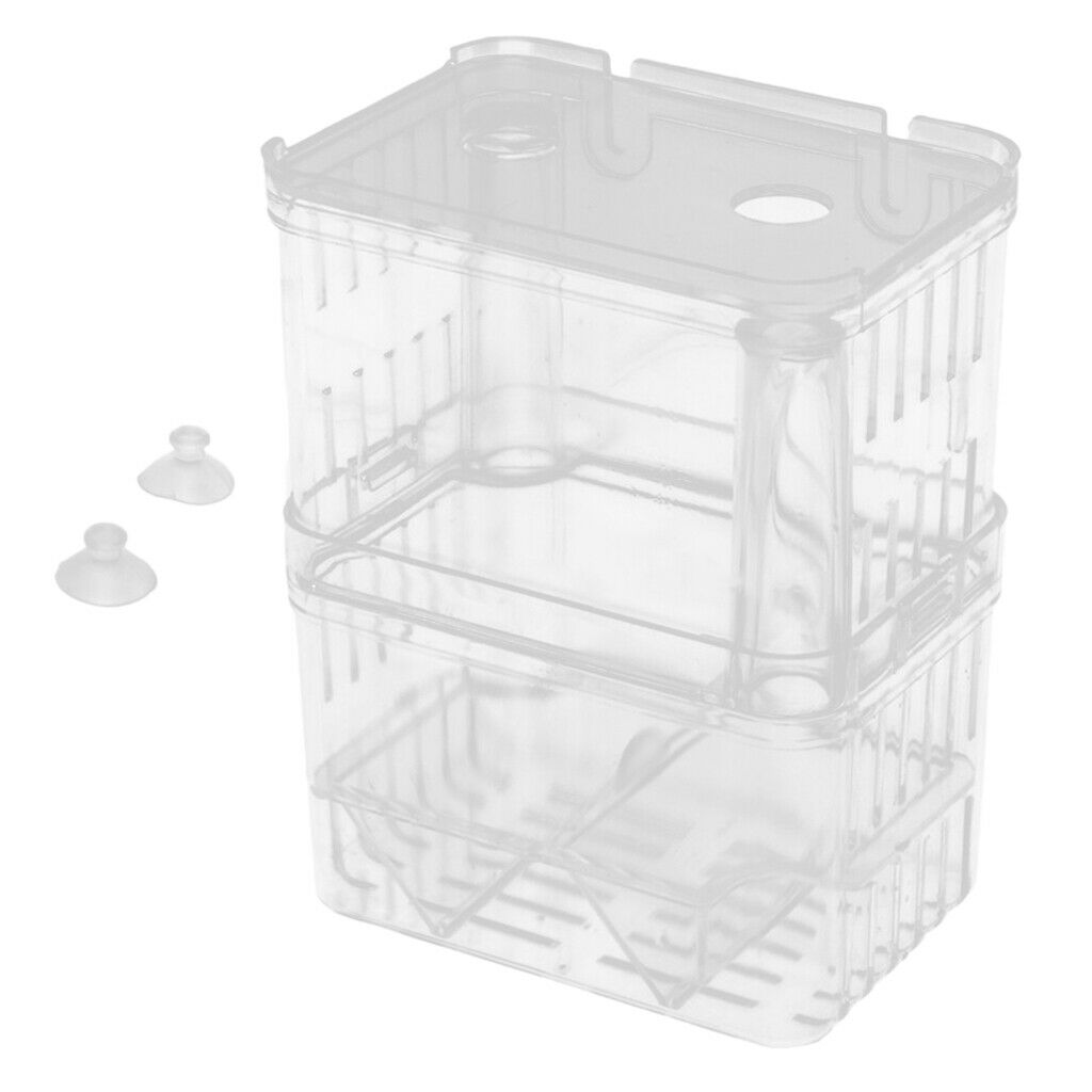 Clear Plastic   Hatchery Isolation Box   Tank Aquarium Incubator Box