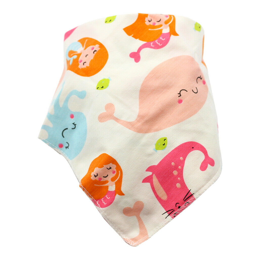4pieces Soft Triangle Infant Bibs Saliva Towel Teething Bibs Boys Accs Gifts