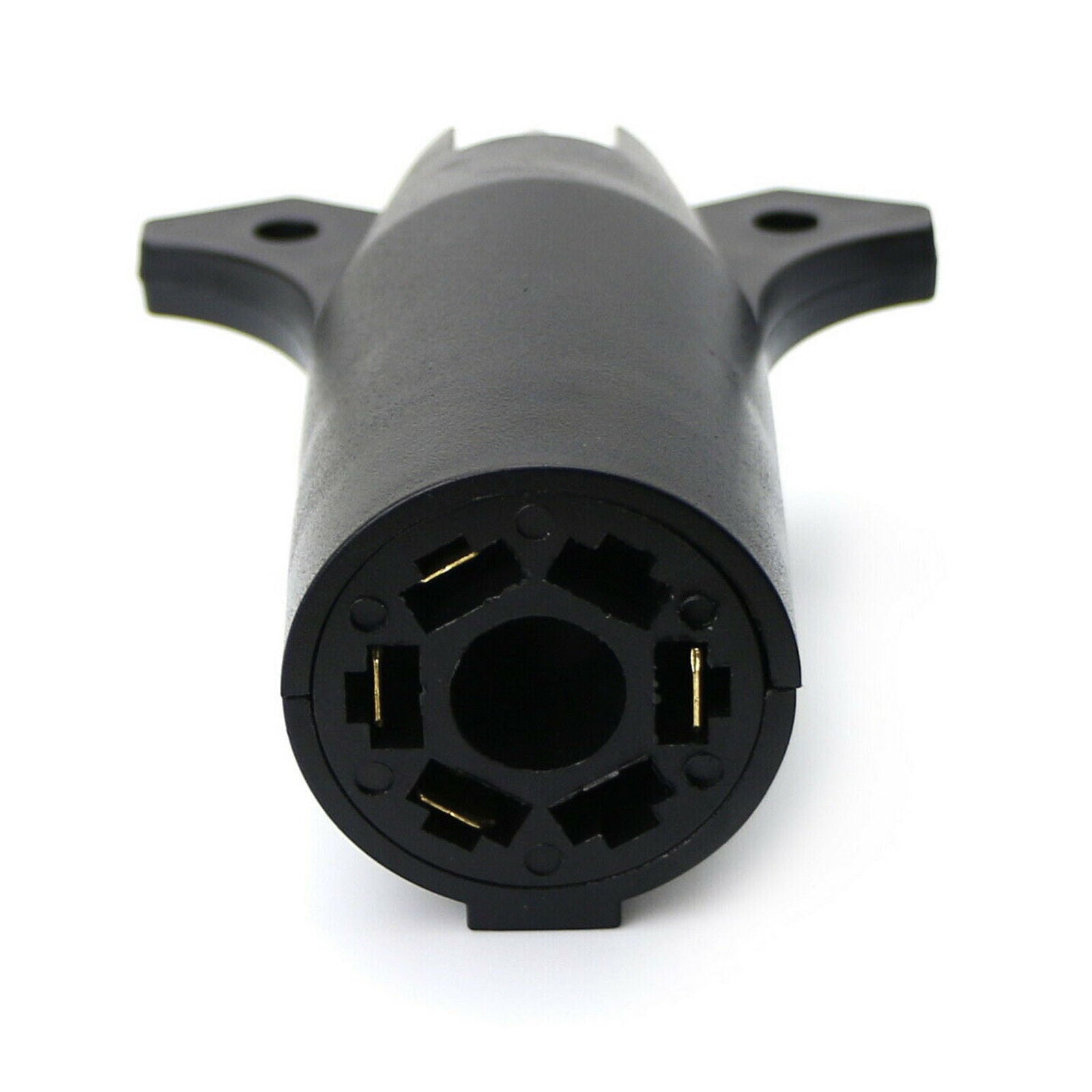 7-Way Round to 4 Way Pin Flat Trailer Light Adapter Plug Connector RV Boat