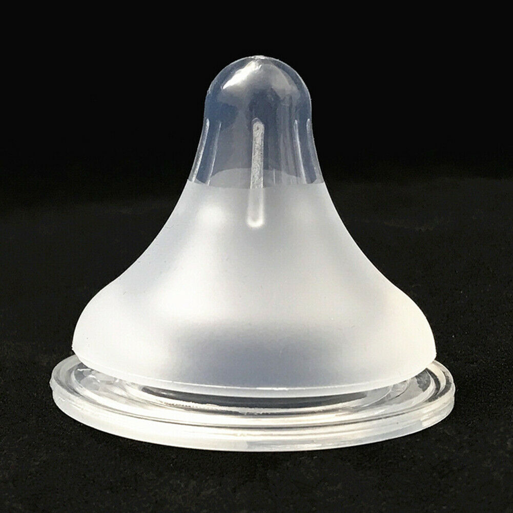 Baby Infant Kids Teether Silicone Wide Mouth Milk Feeding Bottle Pacifier @