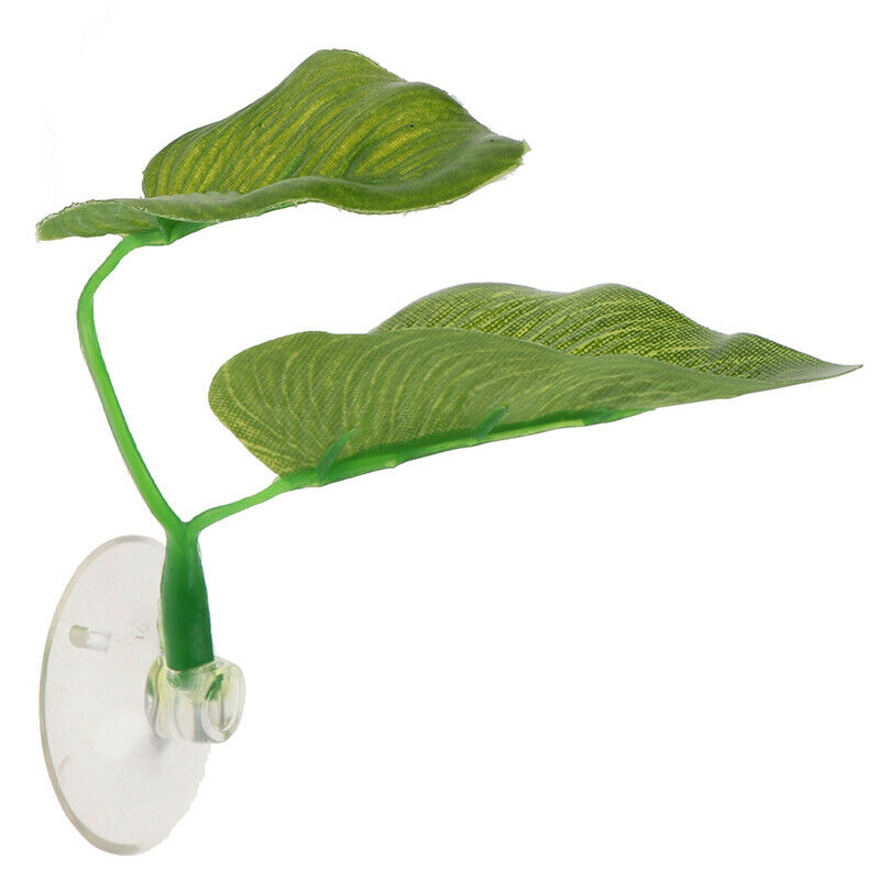 Aquarium Artificial Plant Leaf Hammock Fish Betta Fish Tank Spawning Rest L  Lt