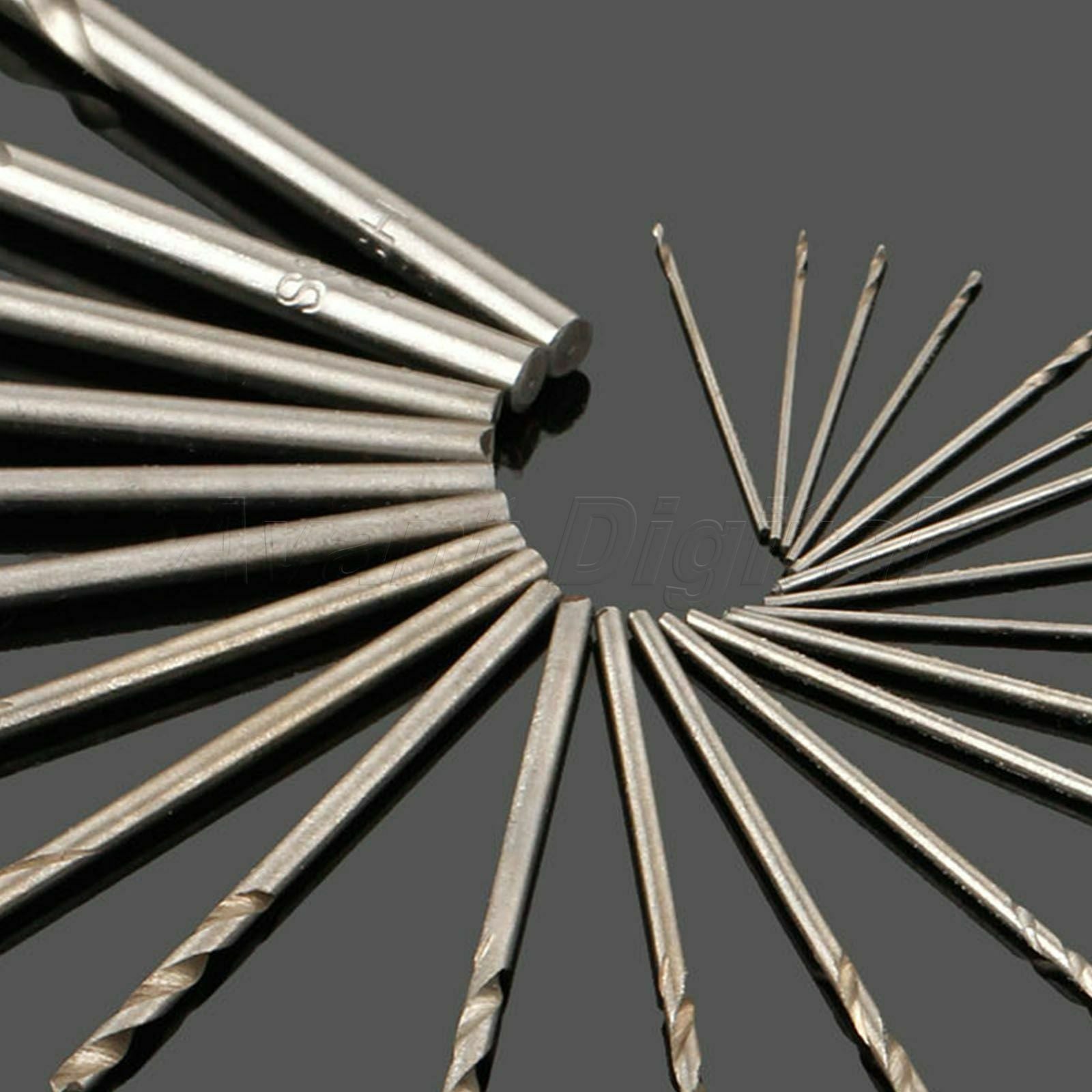 Useful Straight Shank 0.5mm-3.0mm Metric Micro HSS Twist Drill Bits Set 25pcs AD