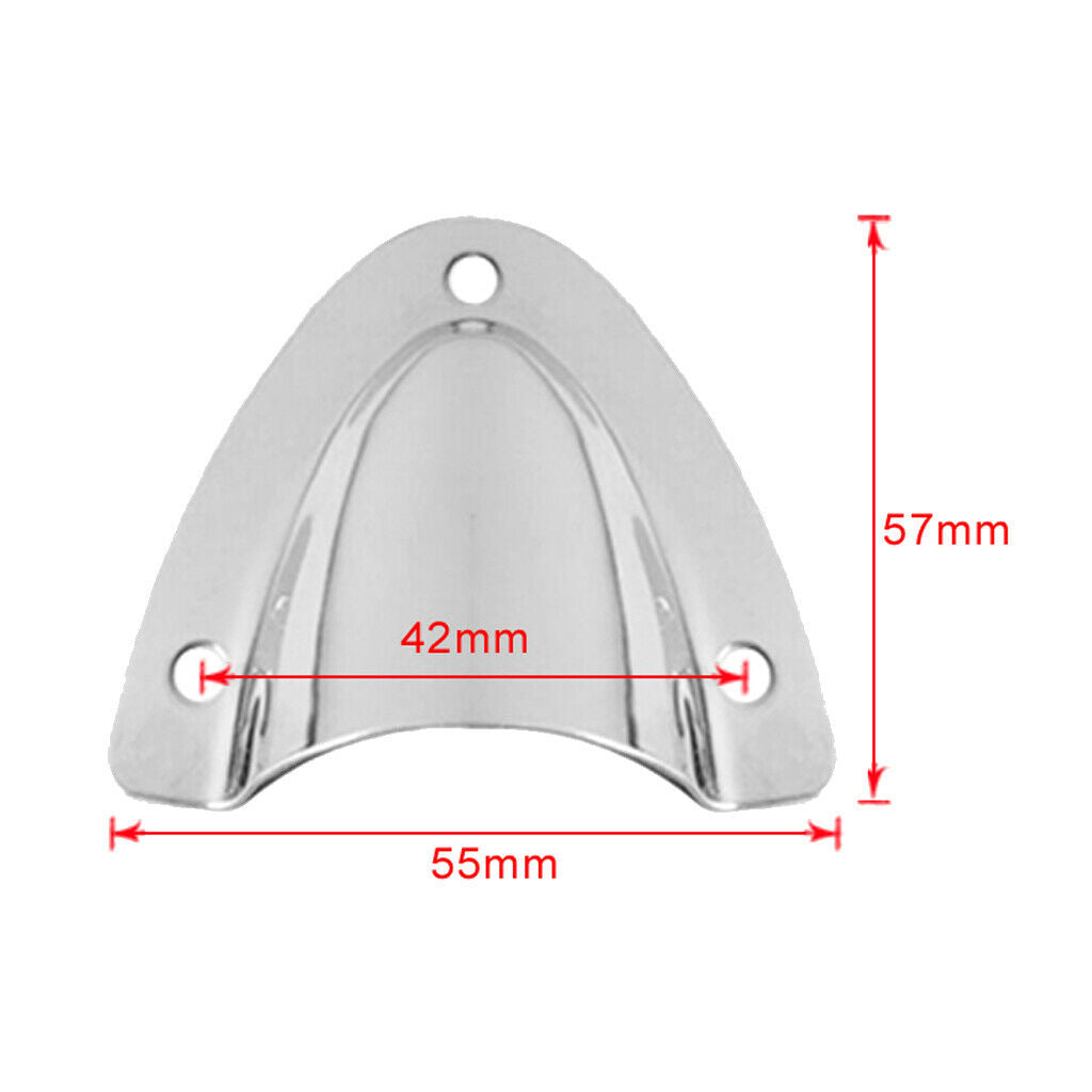 10x Polished Boat Stainless Steel Clamshell Vent/Wire Cover Clam Shell Vent