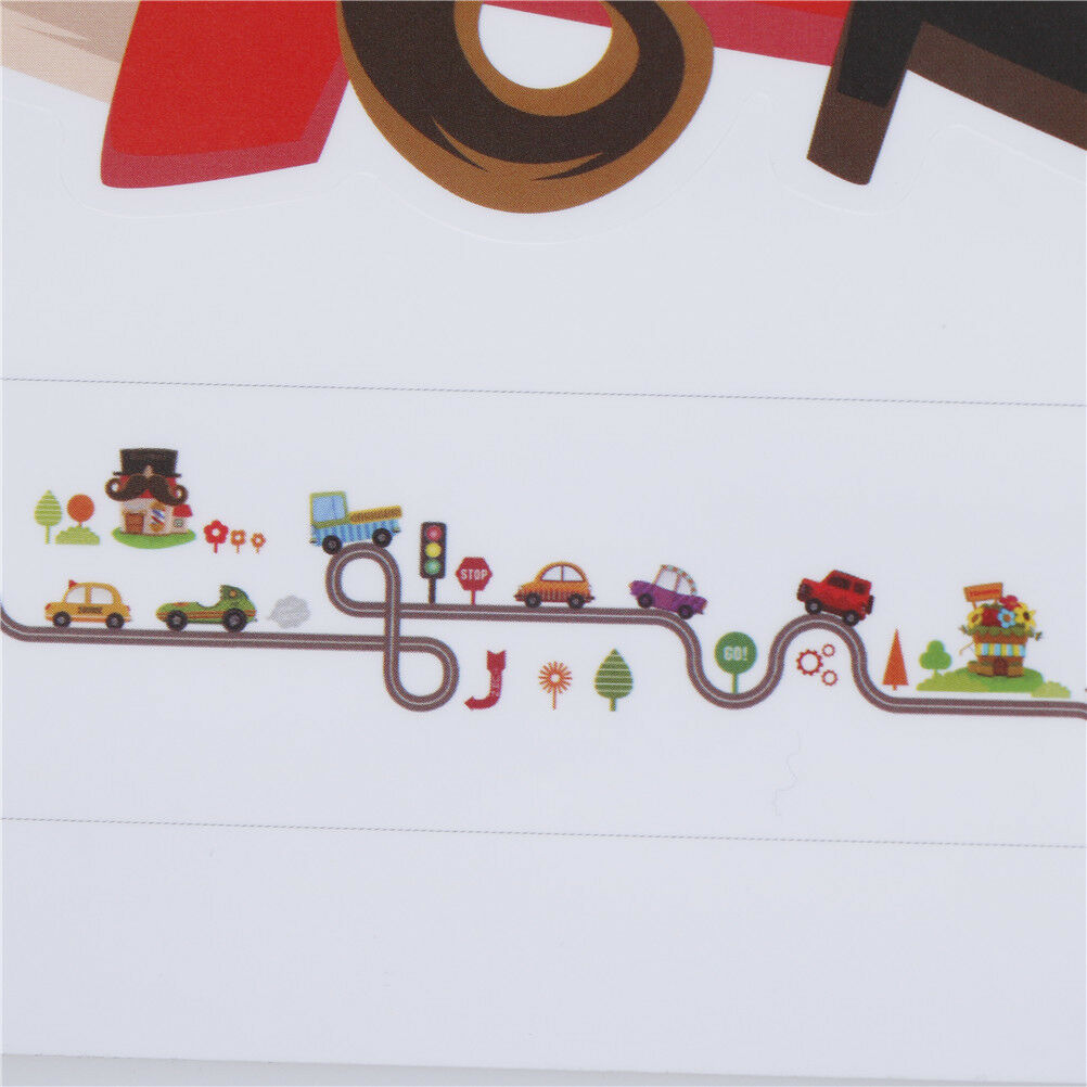 car bus highway track wall stickers for children's room decor wall art de.l8