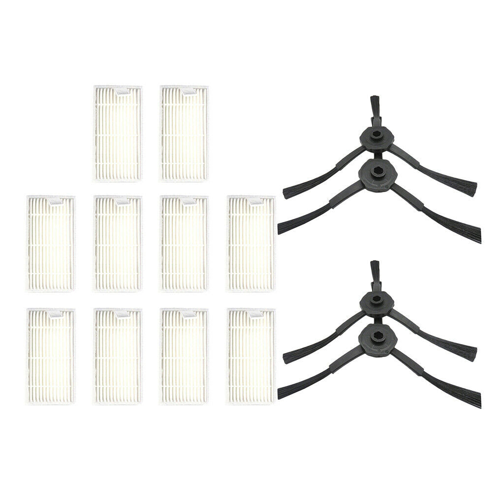 Side Brushes & Hepa Filters Vacuum Cleaner Accessories Parts Kit 14 Pcs