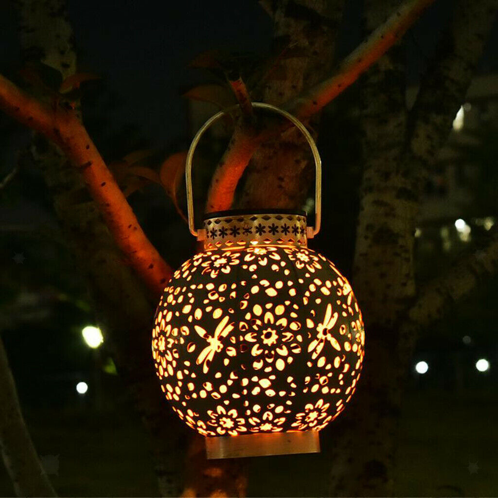 Solar Outdoor Lamp Decorative Hanging Lantern IP65 Waterproof for Garden Patio