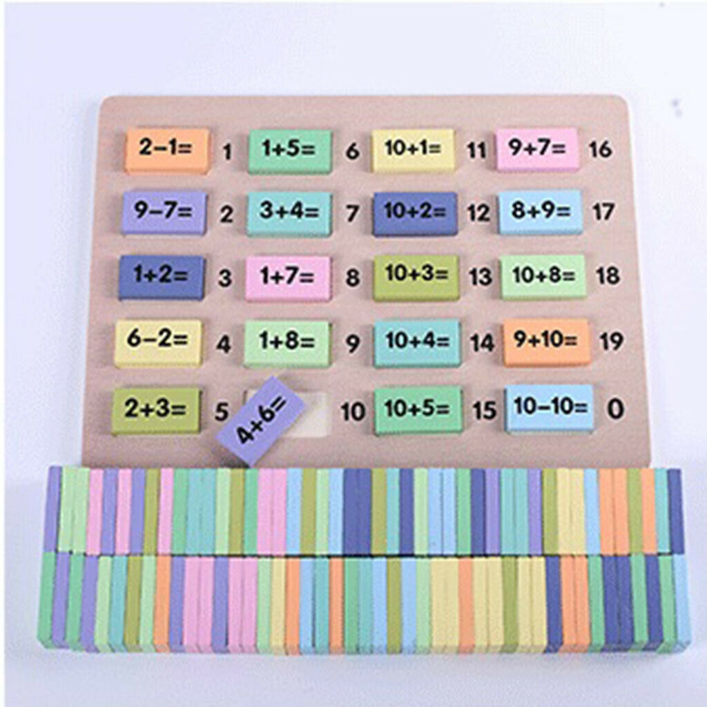 Mathematics Educational Math Toys Children Number Dominos Game Funny Gifts