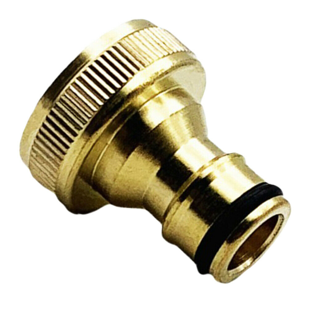 3/4" NPT Balcony Plumbing Tap Hose Pipe Brass Quick Adaptor Female Thread