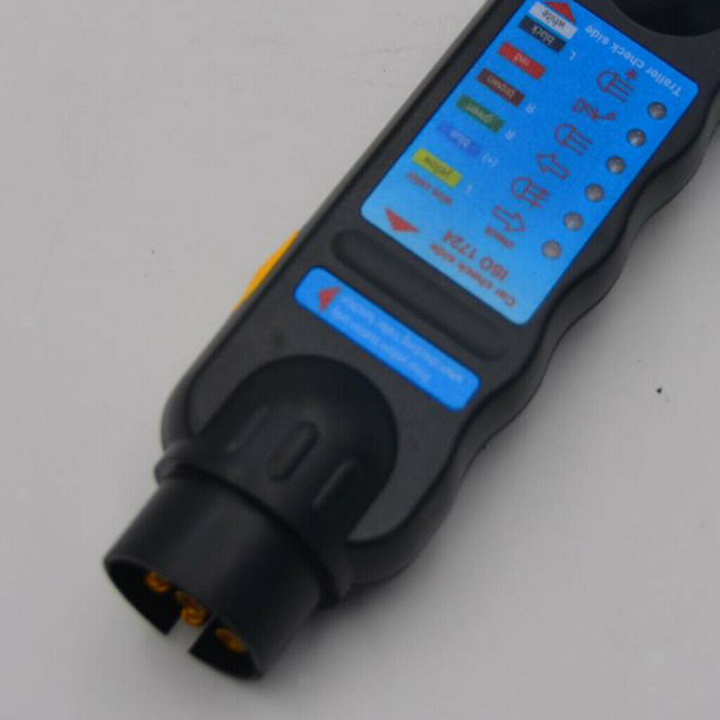 DC 12V Truck Trailer Towing Light Wiring Socket Tester Diagnostic Tool