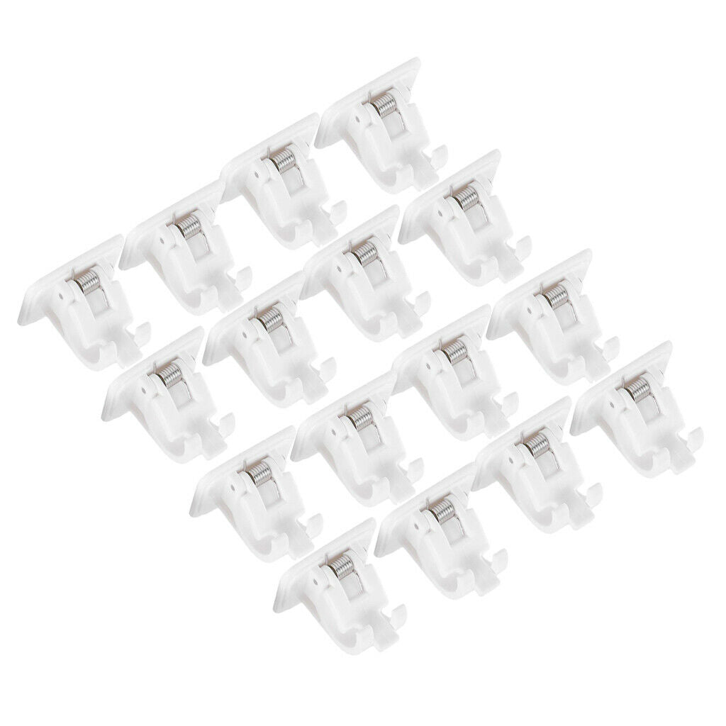 16Pack Curtain Rod Bracket Pole Wall Bracket Adhesive Hooks Bathroom Bedroom