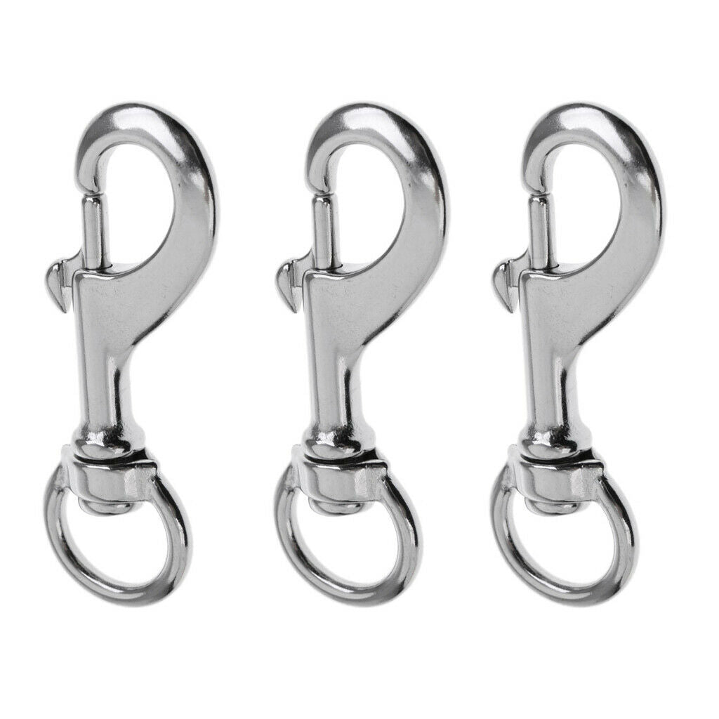 Bulk 3 Dive Bolt Snap, Single Ended Clips Marine Hardware Accessories -