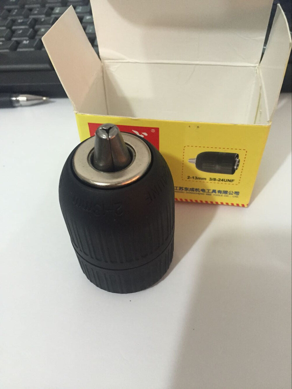 Plastic Sleeves 3/8"-24UNF Drill Keyless Chuck 2-13mm Capacity Range