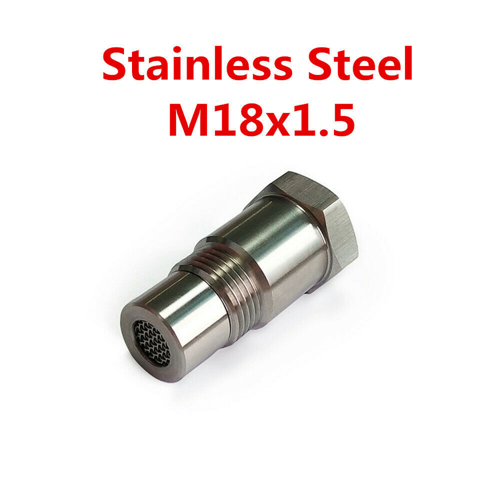 Stainless Steel Oxygen Sensor Extender Adapter Spacer HHO O2   M18x1.5