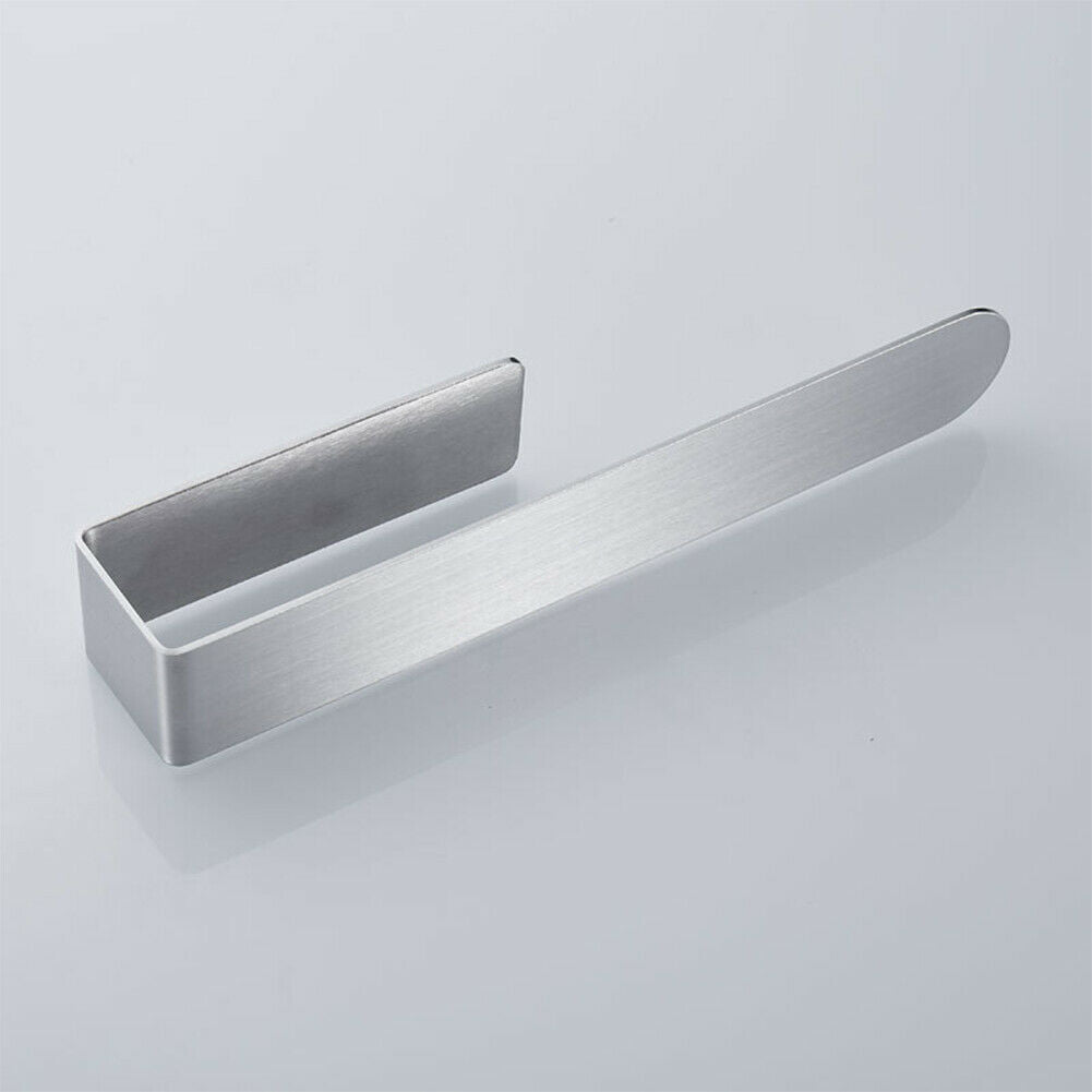 Wall-mounted Towel Rack Anti-rust Stainless Steel Shelf Bath Hanging Holder @