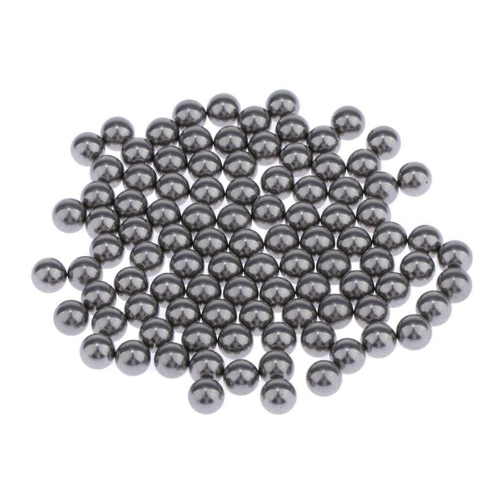 100x 0.2in Stainless Steel Mixing Balls Nail Polish Agitator Accessory