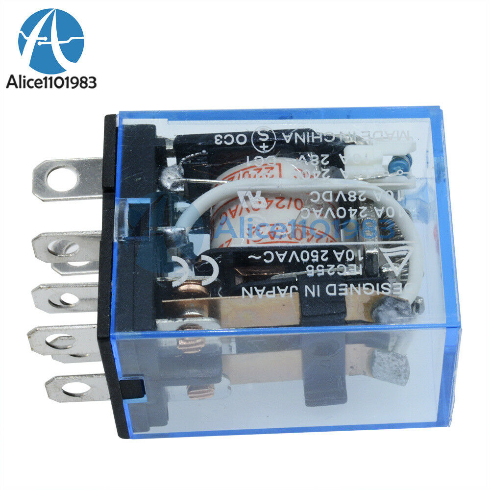 LY2NJ J LY2N LY2 AC 200V/220V 8PIN 10A 240VAC 28VDC Power Relay Coil