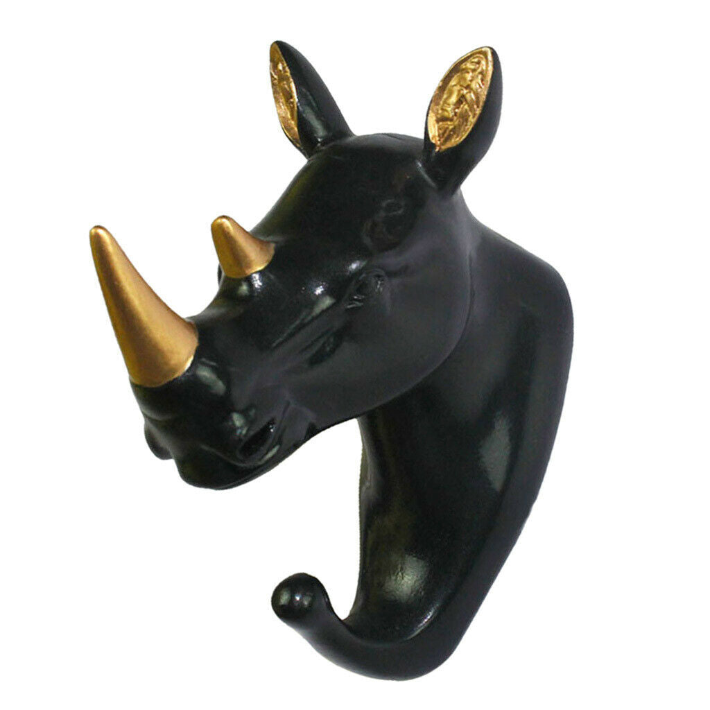 Wall Hook Cloth Hanger With Screws for Bedroom Bathroom Porch Rhinoceros