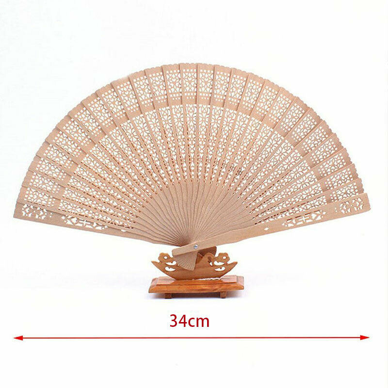 Retro Hand Fans Chinese Style Bamboo Foldable Flower Pattern Wedding Party Gifts