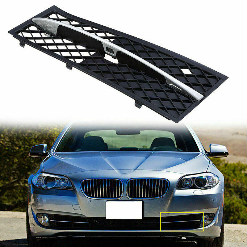 Left For BMW 5-Series F10 F18 2011-2013 Front Bumper Fog Light Grille Trim Cover