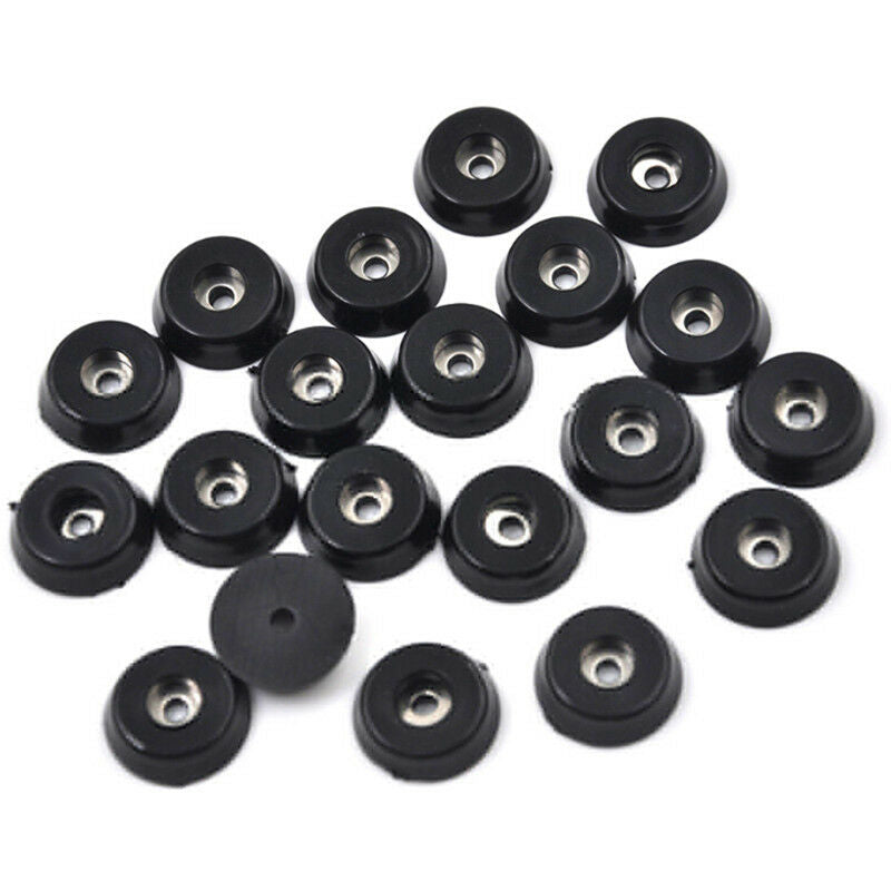 10x Conical Recessed Rubber Feet Bumpers Pads For Furniture Table Chair De.l8