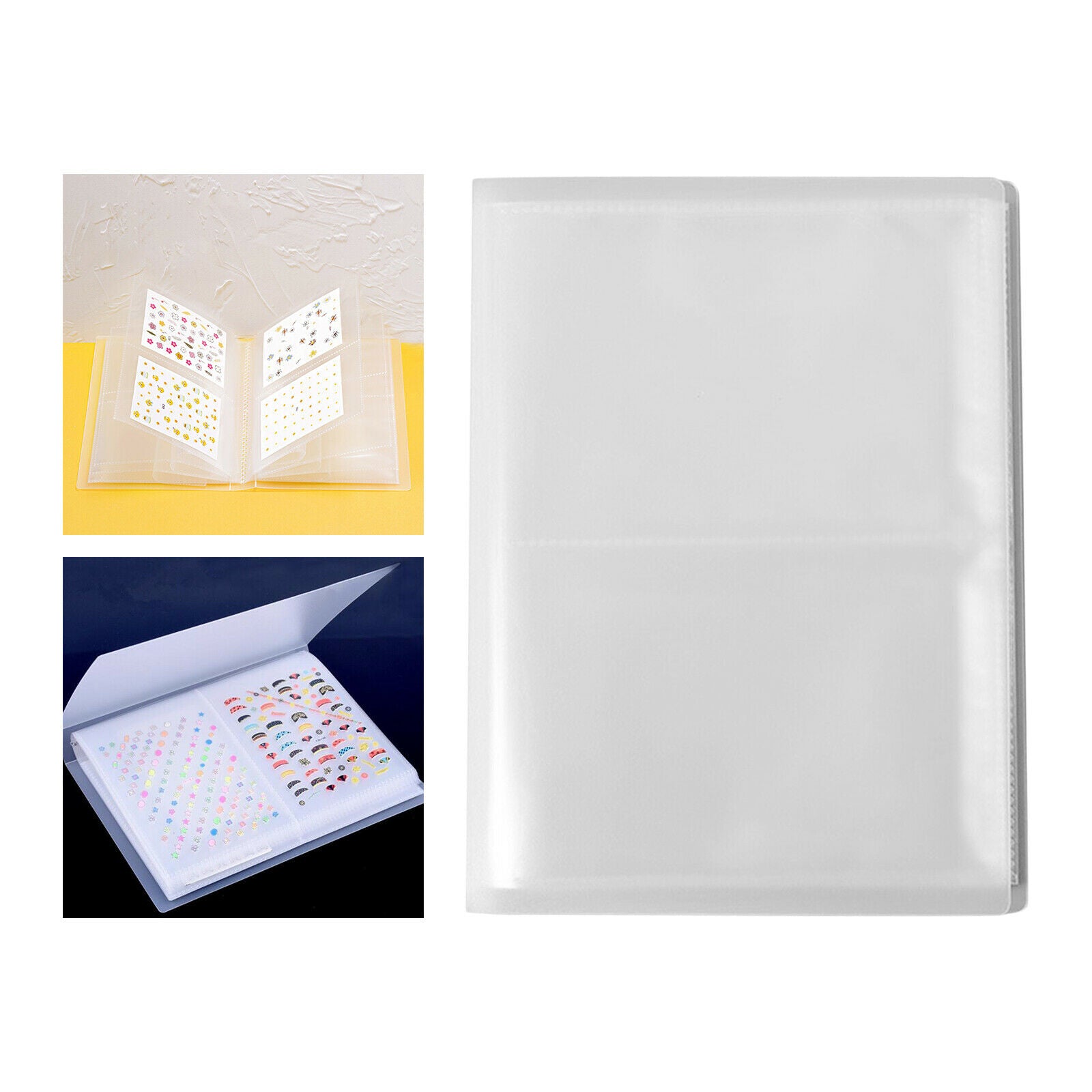 80 Sheets Collecting Albums Storage for Nails Organizer Nail Art Tools