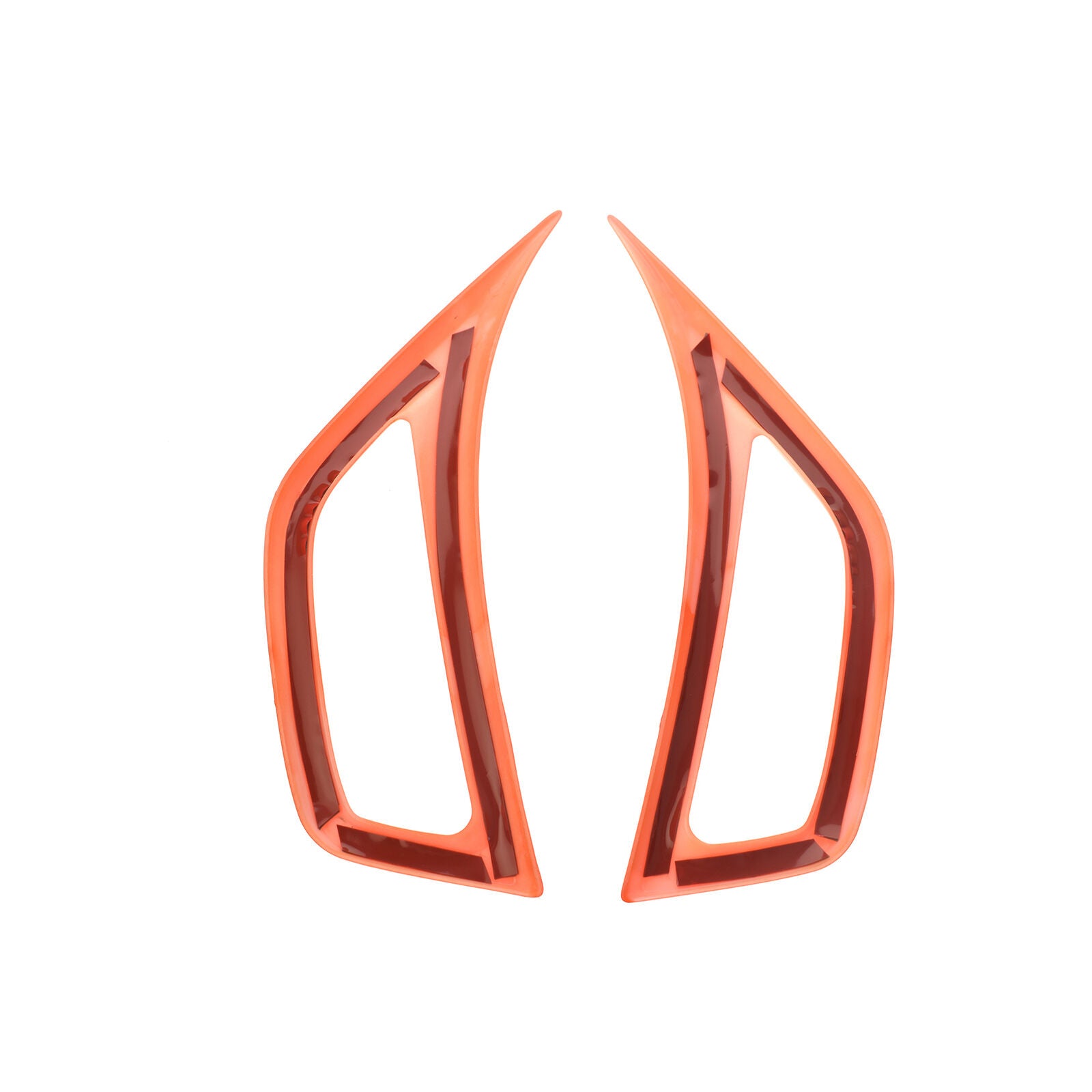 Orange Car Leaf Plate Air Inlet Vent Trim Cover Decor For 2018+ Jeep Wrangler JL