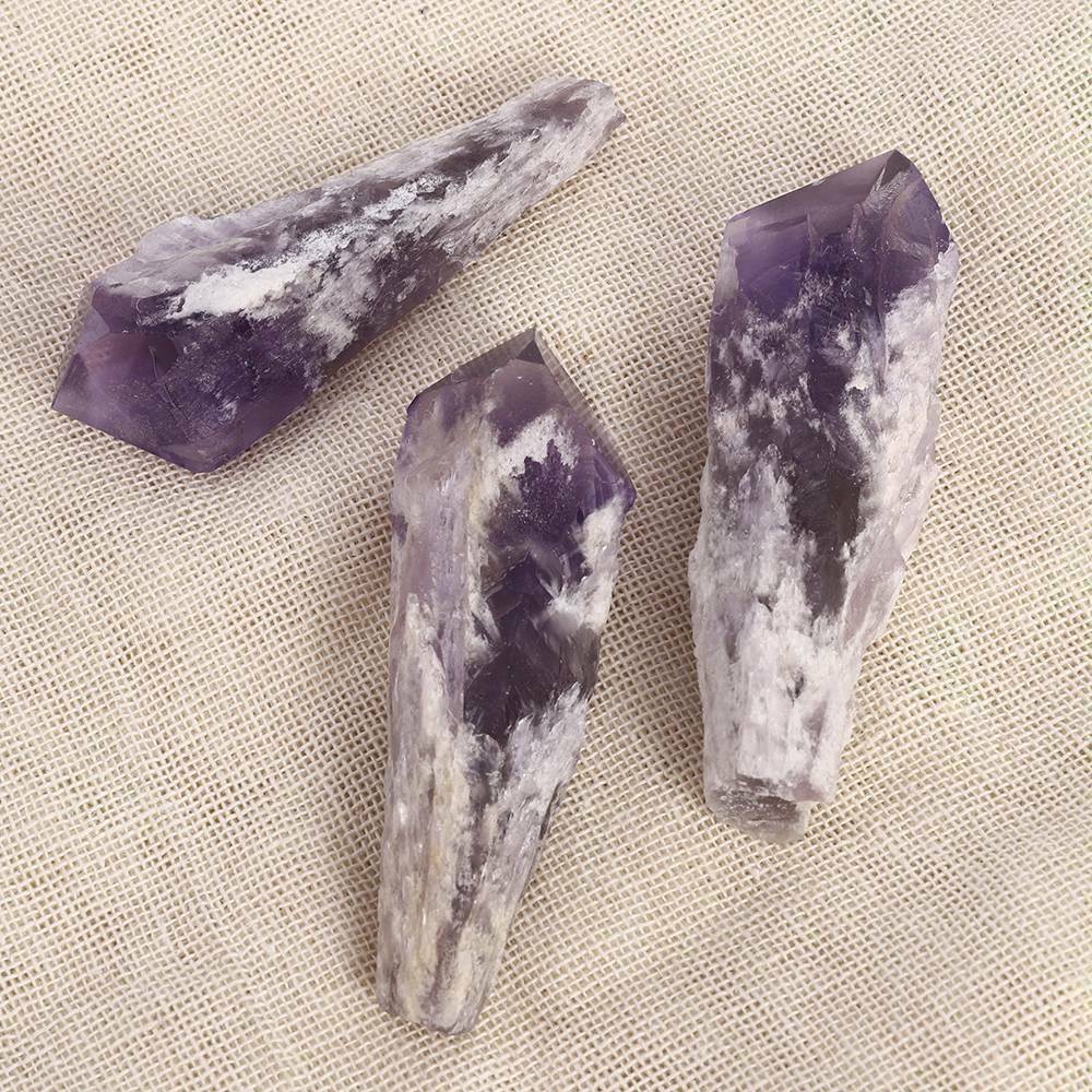New Big Amethyst Cluster Quartz Crystal Point Wand Specimen Reiki Healing AU