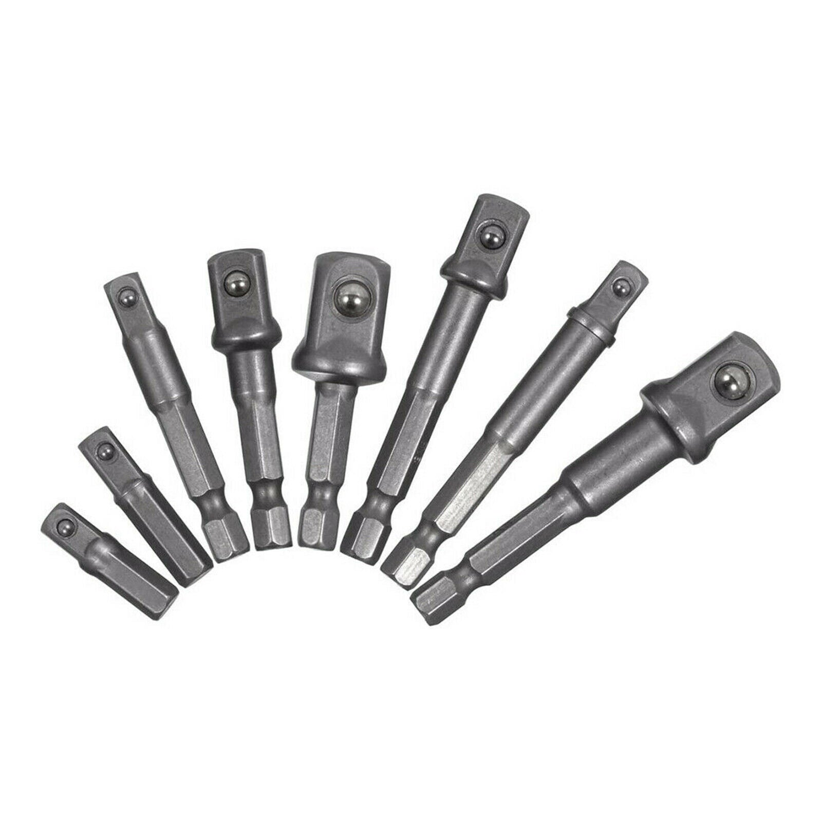 9 Pieces Socket Adapter Impact Hex Shank Drill Bits Set Extension Tool