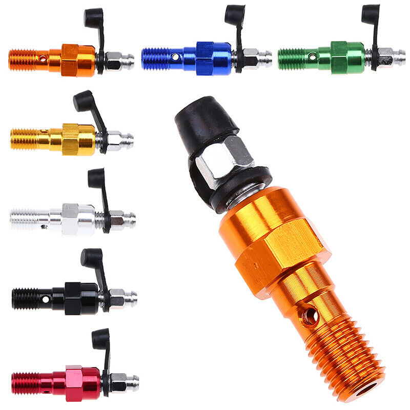 Aluminum M10 1.0mm Brake Banjo Single Bolt Caliper Bleed Dust Cap Anti Rust