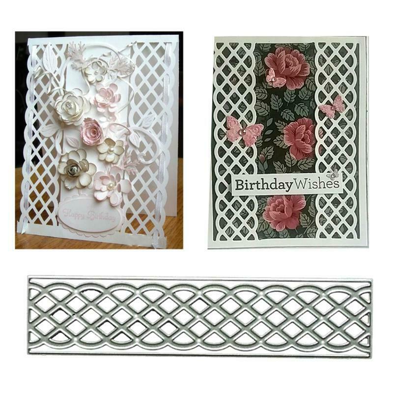 Exquisite Sector Grid Stencil Decorative Scrapbooking Birthday Card DieTemplate