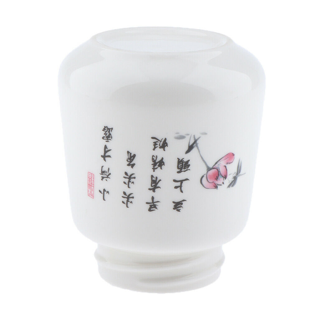 Leakproof Empty Ceramic Powder Makeup Pot Honey Tea Tin Bottle Containers White