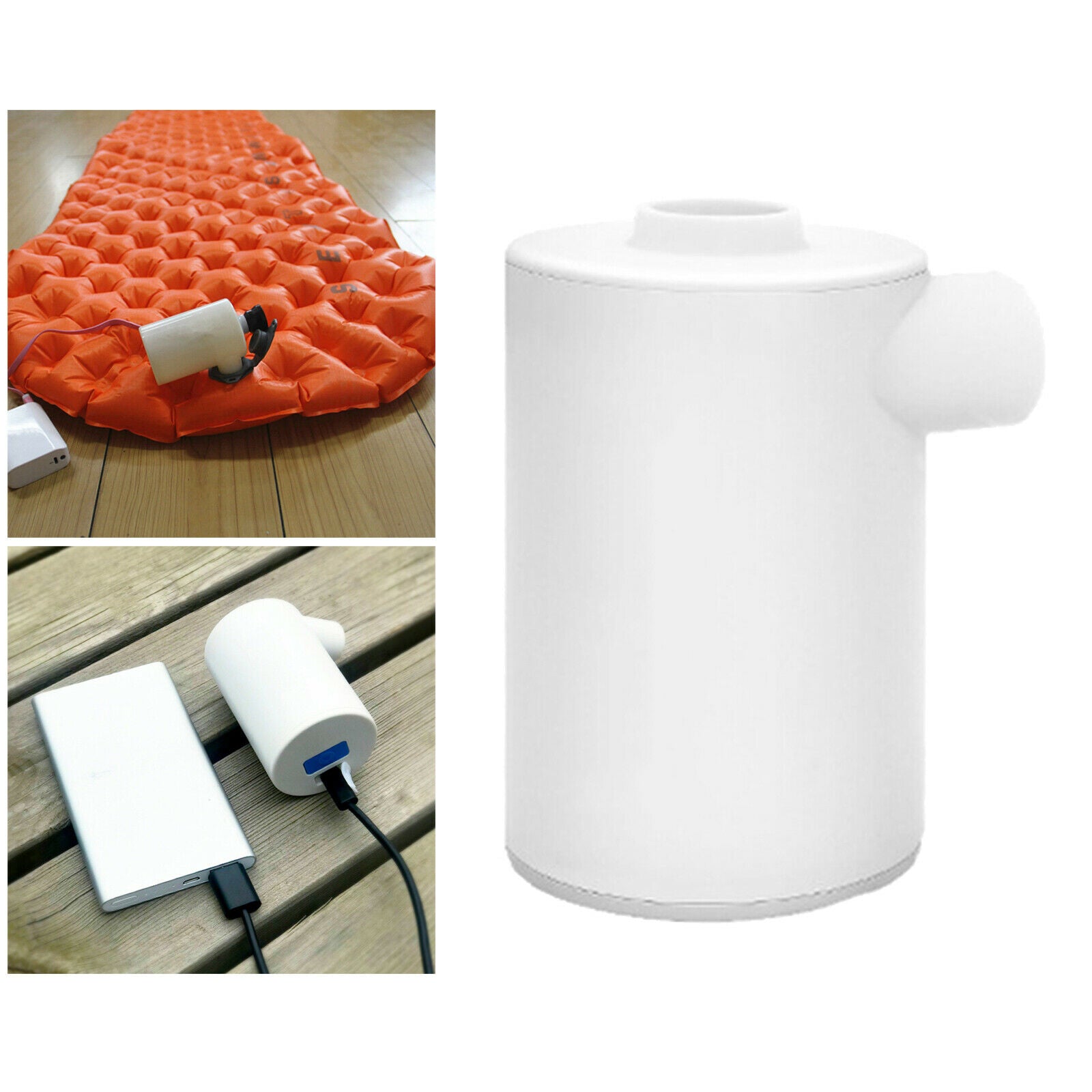 Portable Air Pump Inflator Swimming Pools USB Rechargeable Rings Inflator