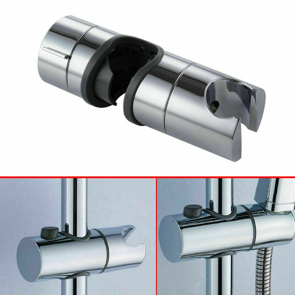 Universal Shower Head Holder Adjustable Bracket Height 360Â° Shower Replacement