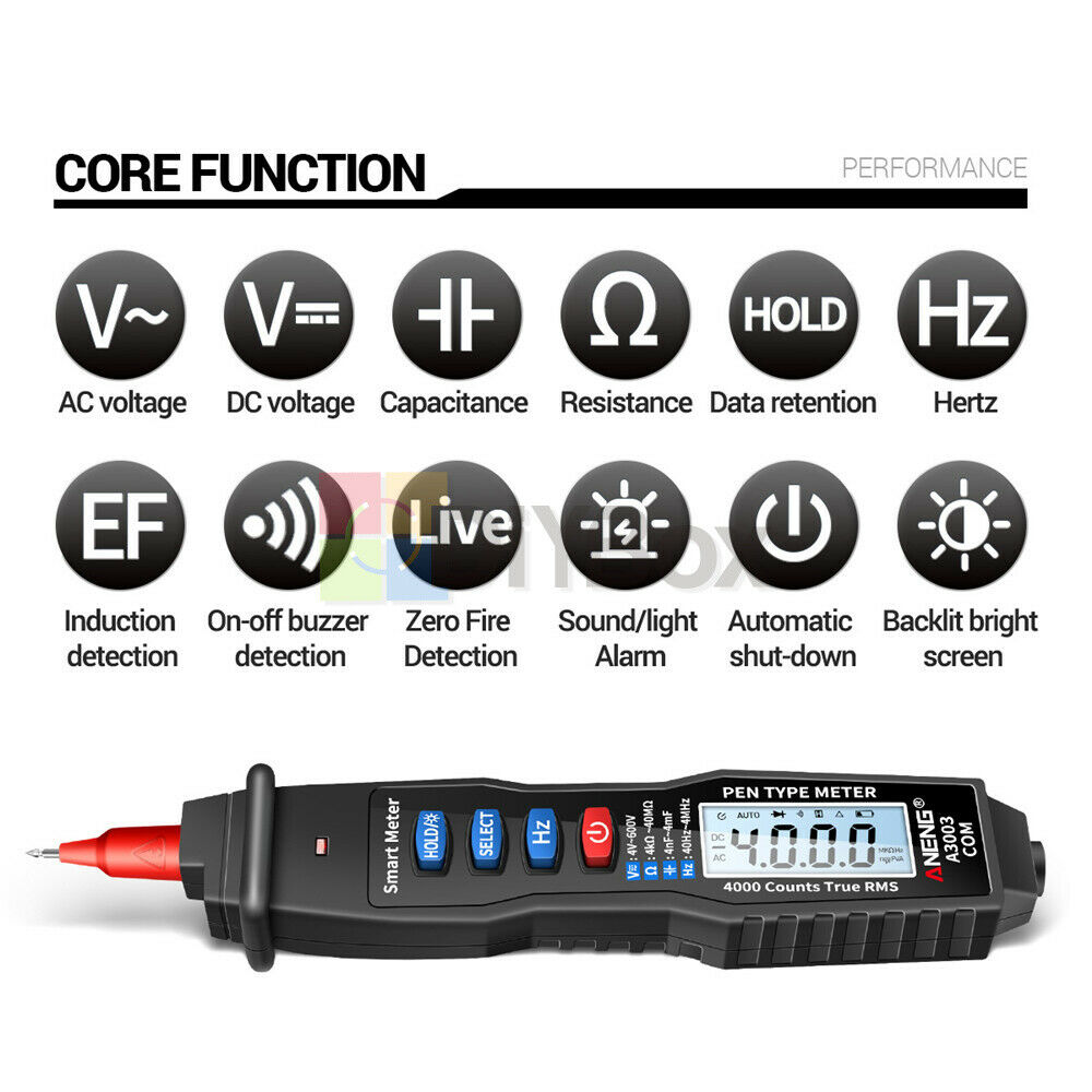 A3003 ANENG Digital Multimeter Pen Type Meter 4000 Counts Electrical Instruments