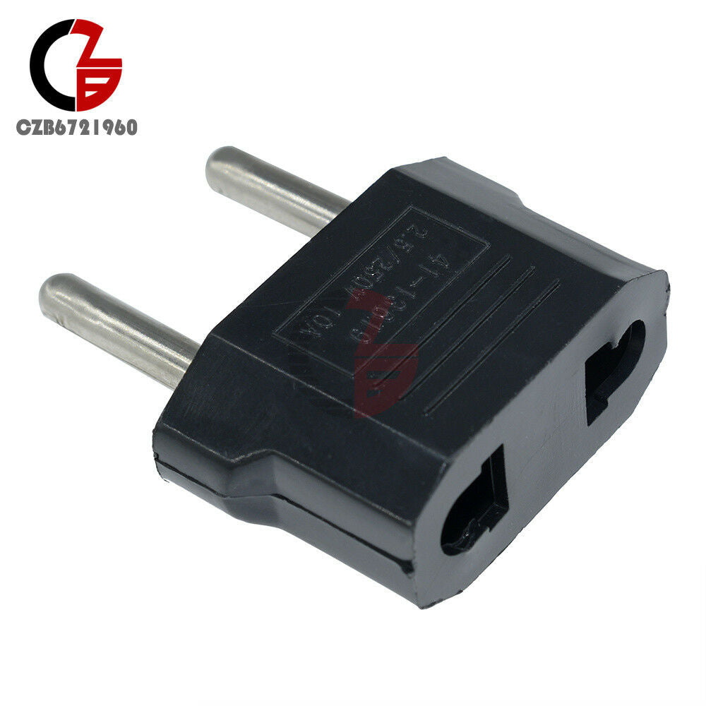 5PCS US/USA to European Euro EU Travel Charger Adapter Plug Outlet Converter Set