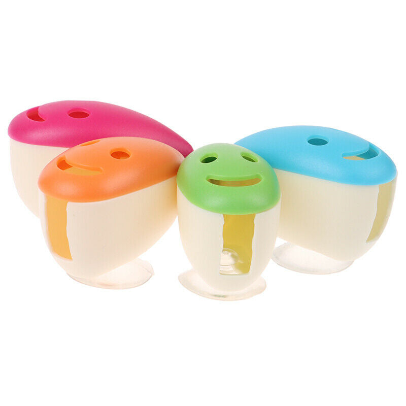 4PCS/lot Tooth brush Cover Toothbrush Holders Case Suction Cup Bath Tube TrDEAU