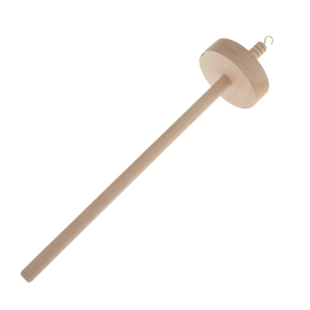 Drop Spindle Bottom Whorl Yarn Spinning Hand Carved 12.6'' Length