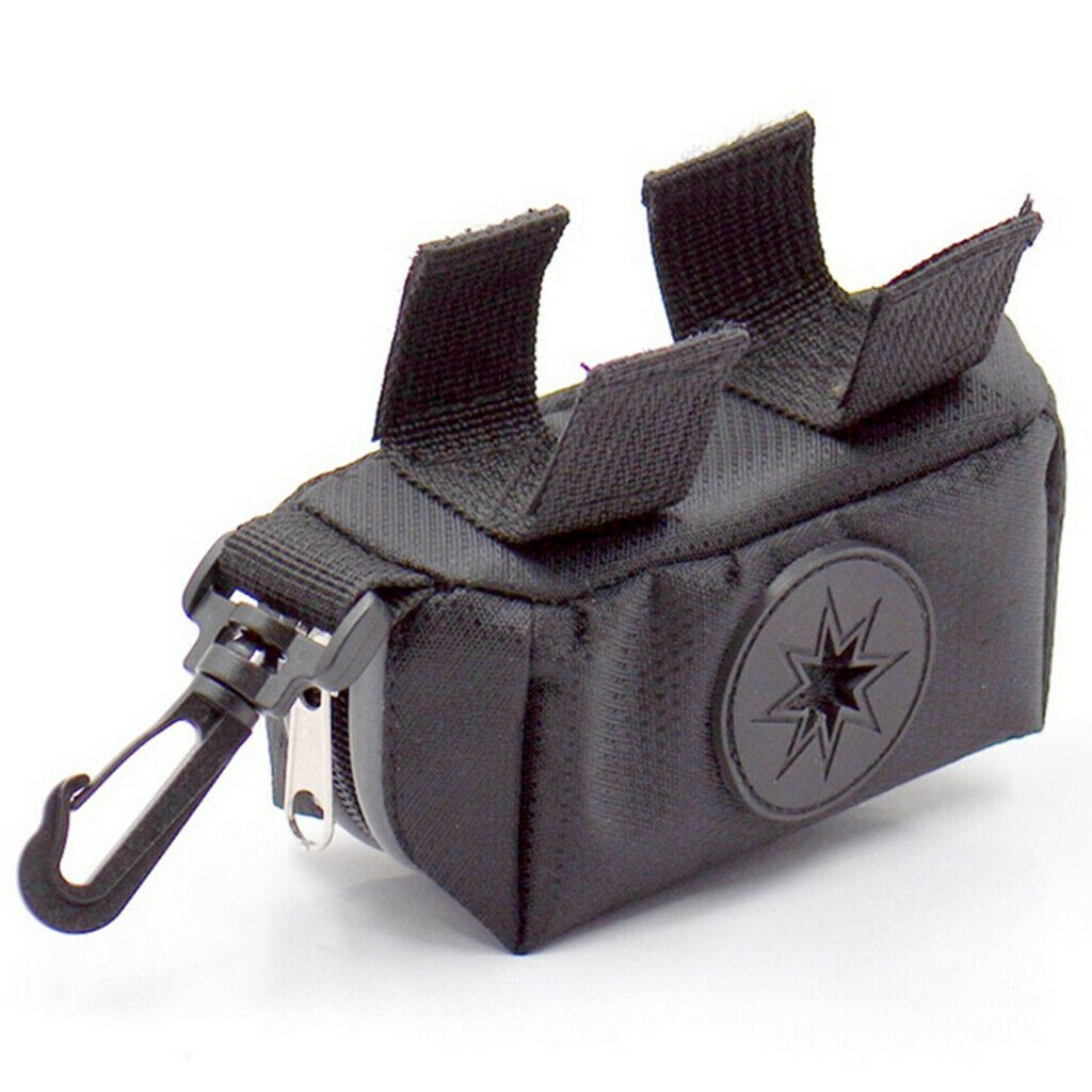 Hands Free Large Poop Bag Dispenser with Zippered, Carabiner Hook and Belt for