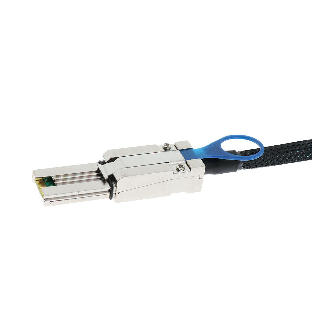 2X SFF 8088 Mini-SAS 26 Pin to 4X SATA Drive Converter Cable with Latch 1M