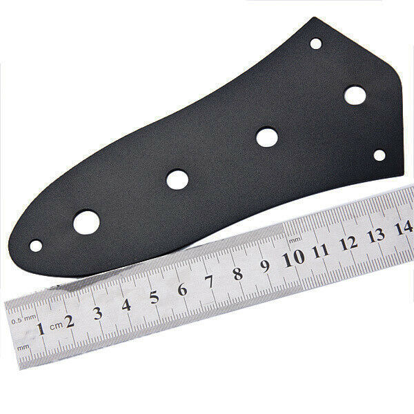 Black Control Plate For Jazz Bass Guitar Repair Part