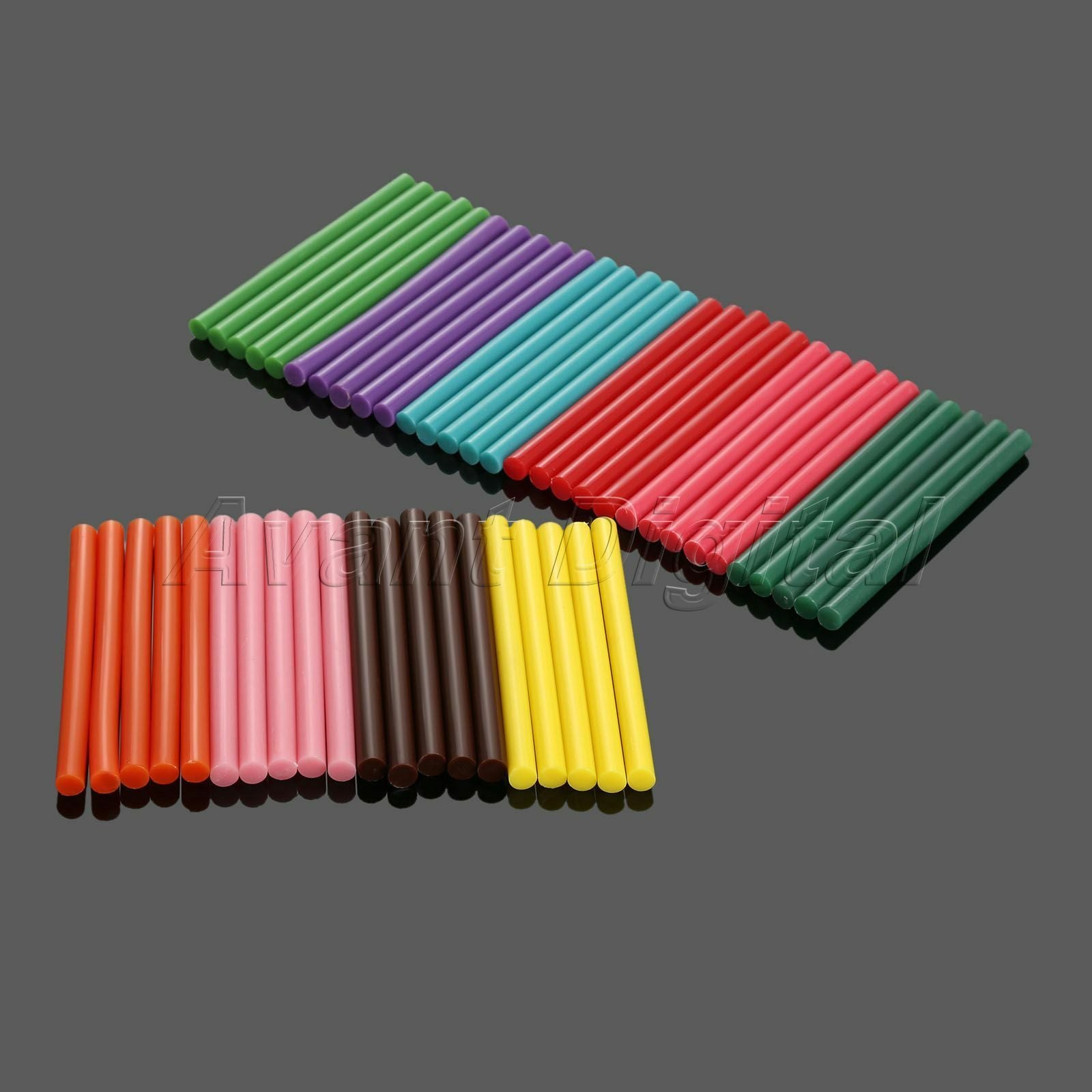 50Pcs Hot Melt Glue Adhesive Sticks 7*100mm For Heating Glue Gun 10 Colors