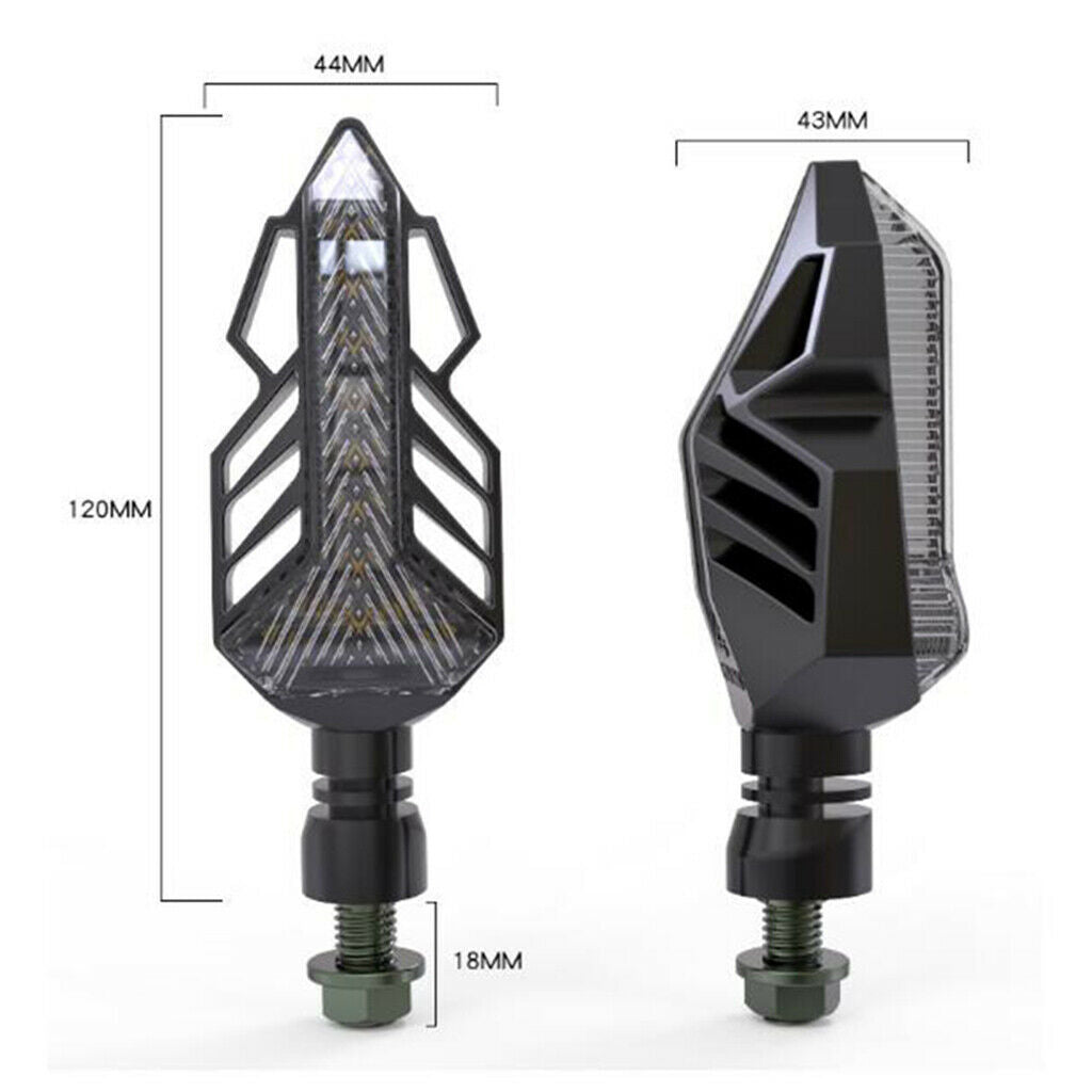 2pcs LED Universal Motorcycle Turning Signal Lamp Flash Light Lamp 12V