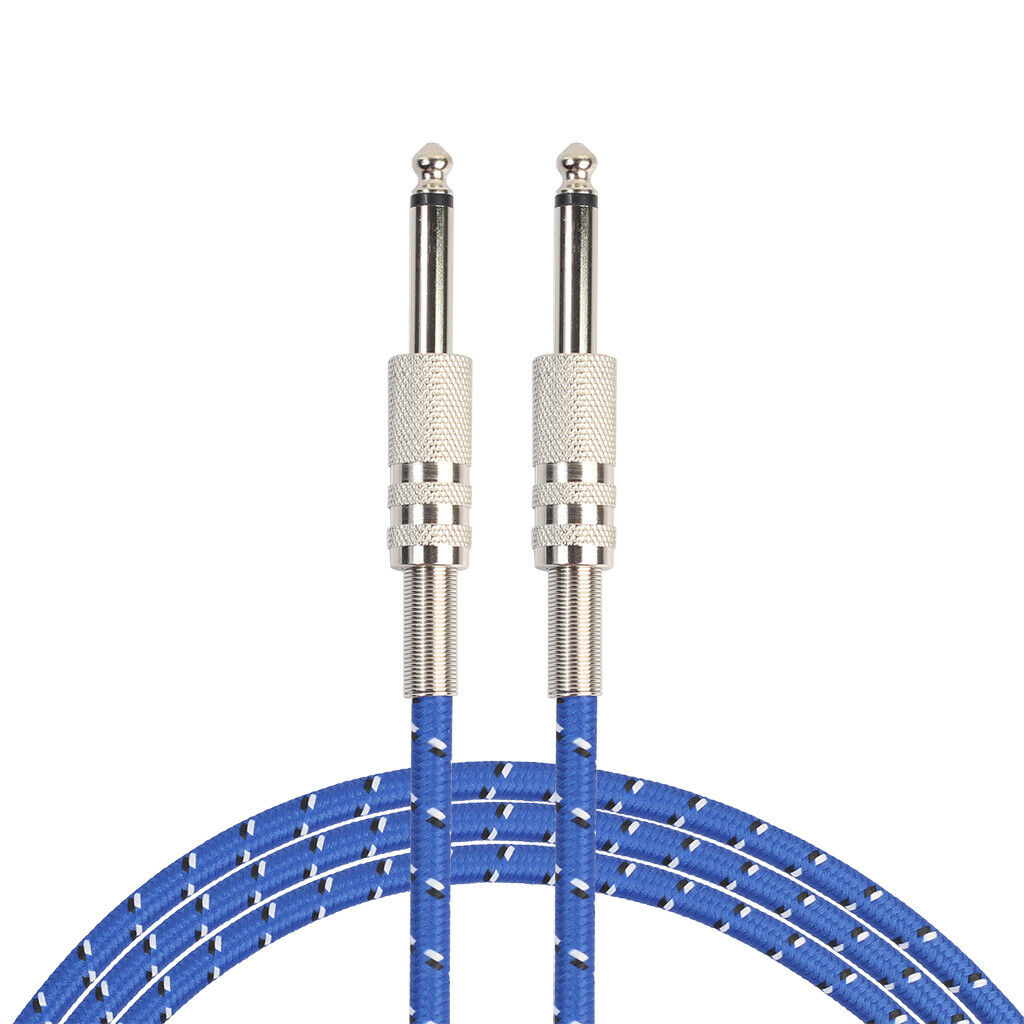 5.9ft - 1/4" Straight to Straight Jack Plug Guitar Instrument Cable for Amp