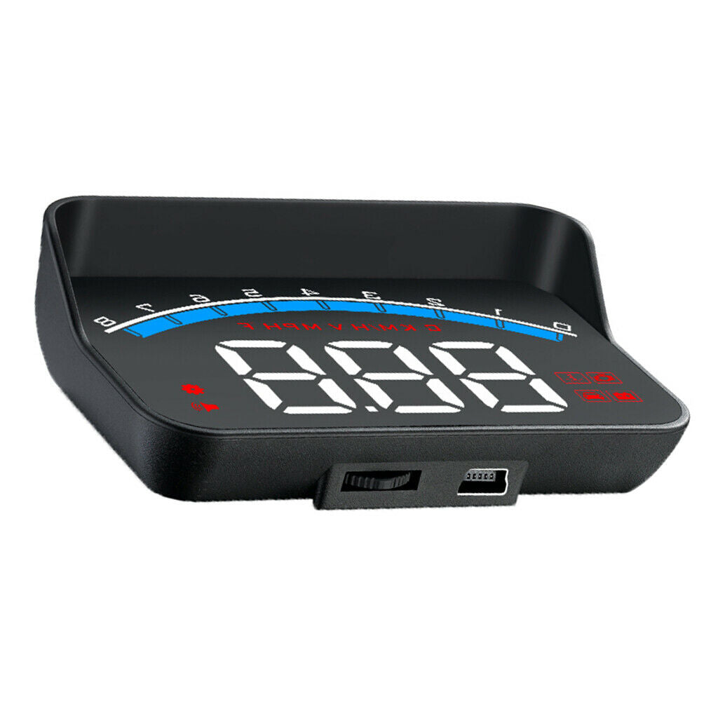 3.5" Universal ODBII Tachometer Voltage LED M6S Car HUD Display Projector