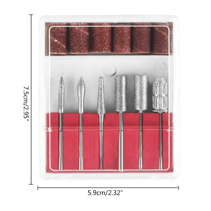 Nail Drill Bit Cuticle Nail File Manicure Machine Accessories for Home Salon